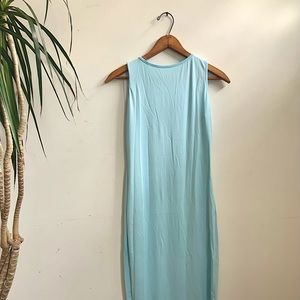 Baby Blue Bodycon MIDI Dress Size Medium